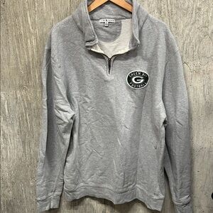 Green Bay Packers Junk‎ Food Clothing Gray Zip-Up Men's Sweater XL
